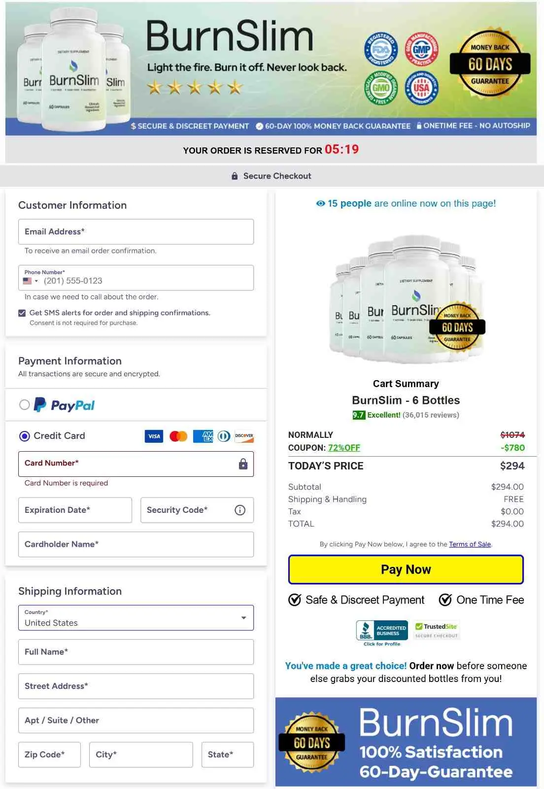 BurnSlim payment-snap